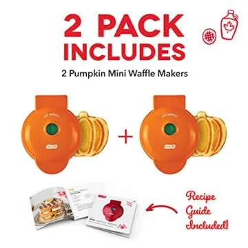 Dash Mini Waffle Maker 2 Pack for Spooky Breakfasts