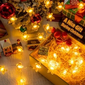 Gingerbread Christmas String Lights for Home Decor