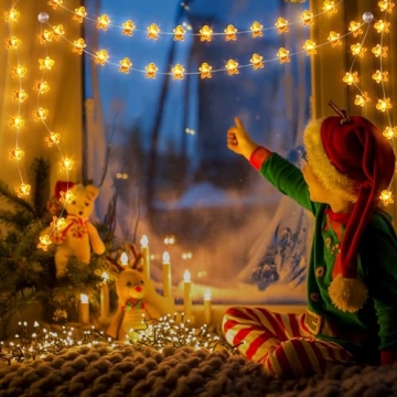 Gingerbread Christmas String Lights for Home Decor