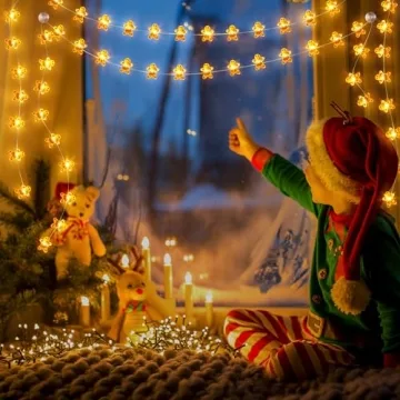 Gingerbread Christmas String Lights for Home Decor