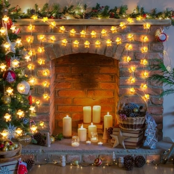 Gingerbread Christmas String Lights for Home Decor