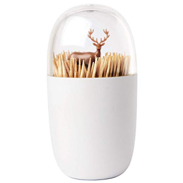 QUALY Deer Meadow Toothpick Holder Unique Home Design Decoration Unusual Gift FKitchen Gadgets House...