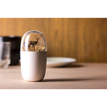 QUALY Deer Toothpick Holder Unique Kitchen Gift for Animal Lovers