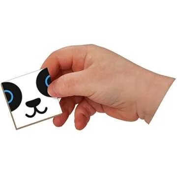 Janod Magnetibook 80 pc Magnetic Mix and Match Animal Faces Game for Creativity and Motor Skills. Book Shaped Travel/Storage Case Included - S.T.E.M. Toy for Ages 3+, Multicolor