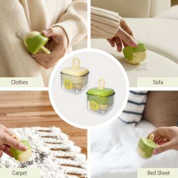 NIOIPXA Mini Lint Roller - Portable & Reusable Remover