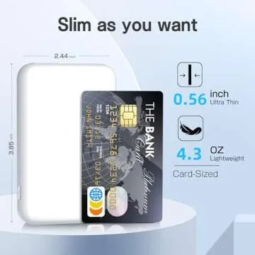 HAIARA for MagSafe Portable Charger, 5000mAh Wireless Magnetic Power Bank with USB C & A Charging, Slim Phone Battery Pack for iPhone 15/15 Pro/15 Pro Max, iPhone 14/13/12 Series - (White)