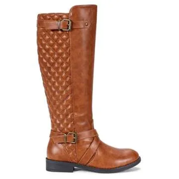 Jeossy Women's Knee High Ridng Boots, Metal Buckle Boot, 950 - Brown, Size 8 US (DJY950 Brown 08)