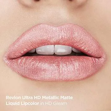 Revlon Ultra HD Metallic Matte Liquid Lipcolor, Liquid Lipstick, Glow