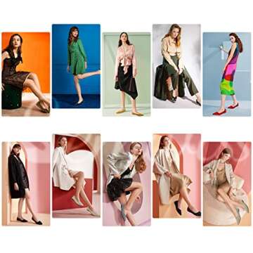 Semwiss Women's Ballet Flats Comfortable Casual Dressy Shoes,Work Flats Office Shoes Pointed Toe Leopard Flats Beige Size 9