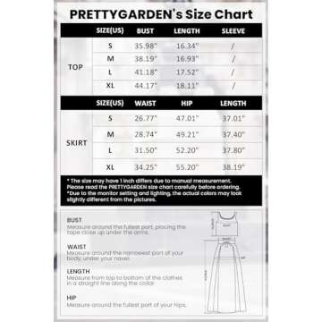 PRETTYGARDEN Women's Summer 2 Piece Beach Outfit Casual Sleeveless Cropped Tank Top High Waisted Maxi Skirt Set (Pink,Small)