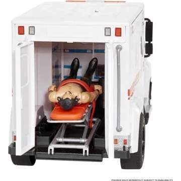 Mattel WWE Wrekkin' Slambulance Vehicle Playset, Breakaway Toy Ambulance with Launching Gurney, Sized for 6-Inch Action Figures