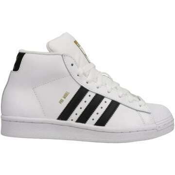 adidas Kids Pro Model Sneakers - Stylish White/Black 4.5