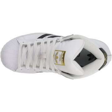 adidas Kids Pro Model Sneakers - Stylish White/Black 4.5