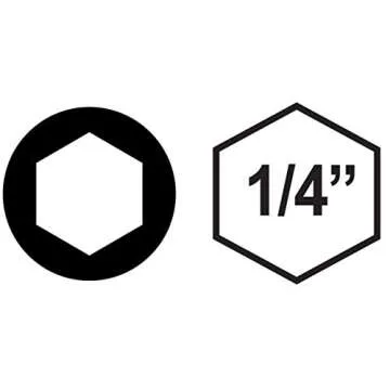 VEGA 3/32" Hex Power Bits. Professional Grade ¼ Inch Hex Shank 3/32", 2 Inch Power Bits. 150H0664A-4 (Pack of 4)