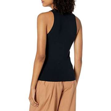Gina Fitted Sleeveless High-Neck Tank - Stylish & Versatile