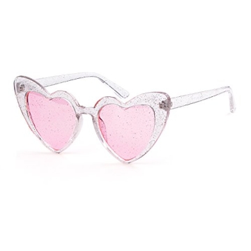 GIFIORE Heart Shaped Retro Cat Eye Sunglasses - Chic Style