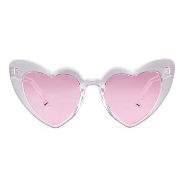 GIFIORE Heart Shaped Retro Cat Eye Sunglasses - Chic Style