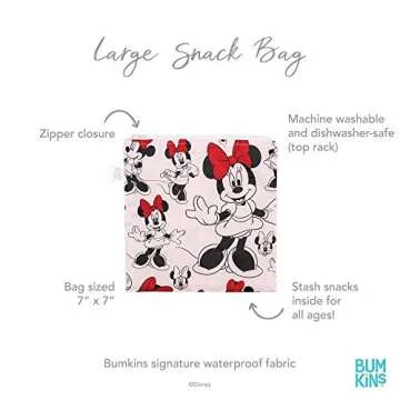 Bumkins Disney Sandwich and Snack Bags, Eco-Friendly