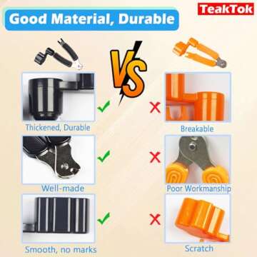 Teaktok 3-in-1 Guitar String Winder, Cutter and Bridge Pin Puller Tool For Acoustic and Electric Guitars