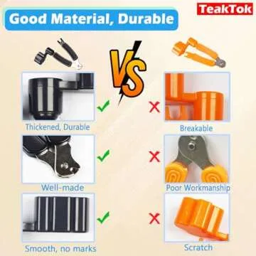 Teaktok 3-in-1 Guitar String Winder, Cutter and Bridge Pin Puller Tool For Acoustic and Electric Guitars