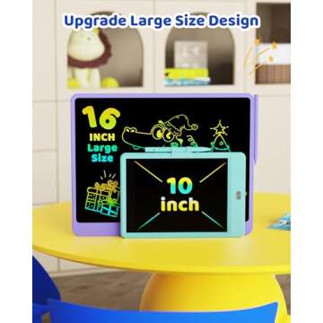 KOKODI LCD Writing Tablet for Kids 16 Inch Colorful Doodle Board, Electronic Drawing Tablet Drawing ...
