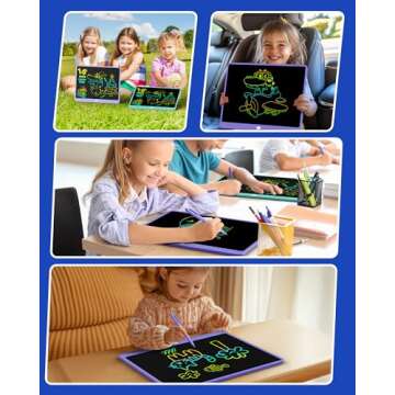 KOKODI LCD Writing Tablet for Kids 16 Inch Colorful Doodle Board, Electronic Drawing Tablet Drawing Pad for Kids, Educational and Learning Kids Toys Gifts for 3 4 5 6 7 8 Year Old Boys and Girls