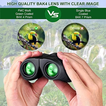 Compact 15x25 Waterproof Binoculars for Travel