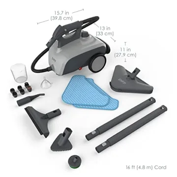PureClean Steam Cleaner with 17 Accessories for Deep Cleaning