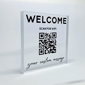 Personalized Wifi QR Sign - Effortless Connection to Your Home Network