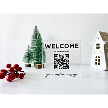 Stylish Personalized Wifi QR Sign for Easy Connections