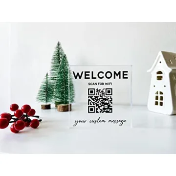 Stylish Personalized Wifi QR Sign for Easy Connections