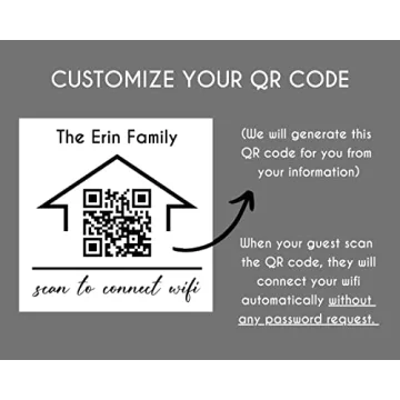 Stylish Personalized Wifi QR Sign for Easy Connections