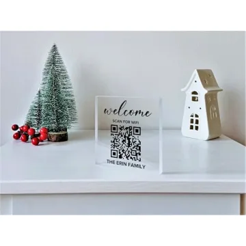 Stylish Personalized Wifi QR Sign for Easy Connections
