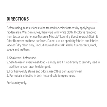 Nature's Miracle Laundry Boost Stain and Odor Remover