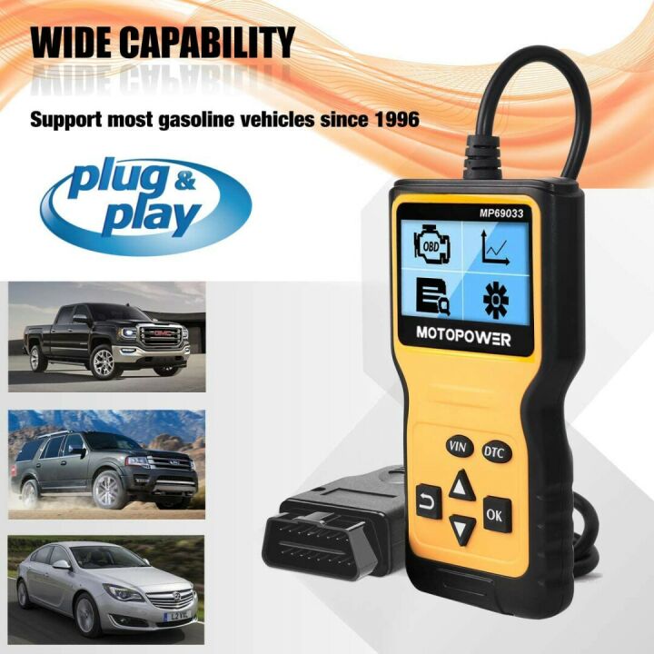 MOTOPOWER MP69033 OBD2 Car Code Reader - Engine Diagnostic
