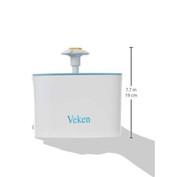 Veken 84oz Pet Fountain for Cats & Dogs with Filters