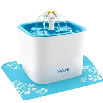 Veken 84oz Pet Fountain for Cats & Dogs with Filters