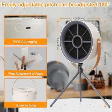 Portable Cooker Hood - Versatile 3-Speed Exhaust Fan