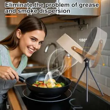 Portable Cooker Hood - Versatile 3-Speed Exhaust Fan