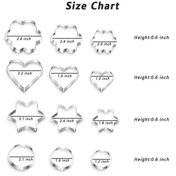 Creative 12 PCS Cookie Cutters Set - Fun Baking Shapes