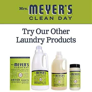 Mrs. Meyer's Clean Day Laundry Detergent Bottle, Lemon Verbena, 64 Fl oz (Pack of 1)