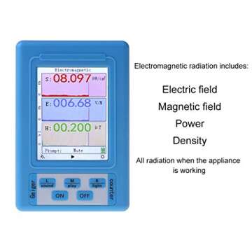 HELYZQ Electromagnetic Radiation Detector Dosimeter Monitor Radiation Tester EMF Meter