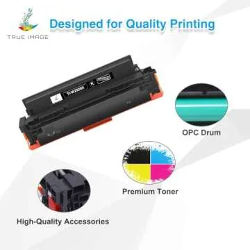 TRUE IMAGE Compatible 414X Toner Cartridge Replacement for HP 414X W2020X 414A for HP Color Laserjet Pro MFP M479fdw M454dw M454dn M479fdn Printer Toner High Yield (Black Cyan Yellow Magenta, 4-Pack)