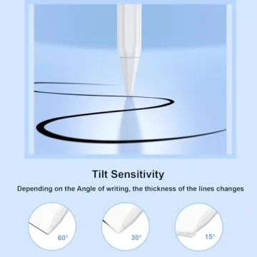 Stylus Pen for iPad 9th&10th, Fast Charge for iPad Pencil with Palm Rejection, Active Pen Compatible with (2018-2024) Apple iPad Pro 11"/12.9"/M4, iPad Mini 5/6, iPad Air 3/4/5/M2, iPad 6/7/8/9/10