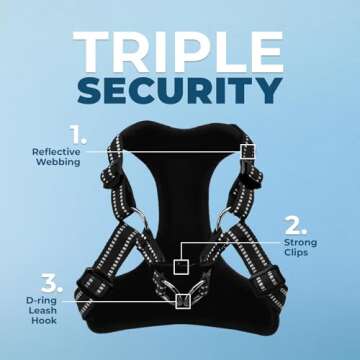 Best Pet Supplies Voyager Adjustable Dog Vest Harness Breathable No Pull Harness for Small, Medium, ...