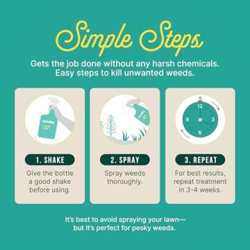 Sunday Weed Warrior - Organic and Fast-Acting Weed Killer Spray