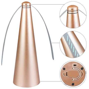 PIAOPIAONIU 3 PCS Fly Fan for Table Picnic Gold Fly Fan Outdoor Food Fruit Fans for Indoor Outside Meal Table Fly Fan for Restaurant Home Party