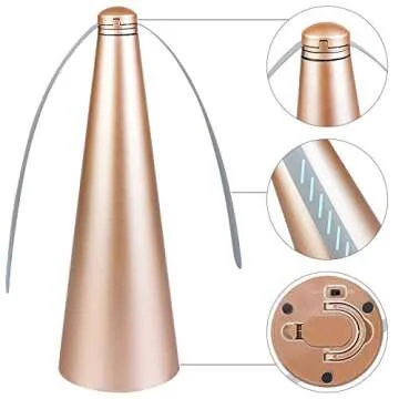 PIAOPIAONIU 3 PCS Fly Fan for Table Picnic Gold Fly Fan Outdoor Food Fruit Fans for Indoor Outside Meal Table Fly Fan for Restaurant Home Party