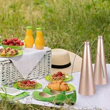 PIAOPIAONIU 3 PCS Fly Fan for Table Picnic Gold Fly Fan Outdoor Food Fruit Fans for Indoor Outside Meal Table Fly Fan for Restaurant Home Party