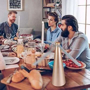 PIAOPIAONIU 3 PCS Fly Fan for Table Picnic Gold Fly Fan Outdoor Food Fruit Fans for Indoor Outside Meal Table Fly Fan for Restaurant Home Party